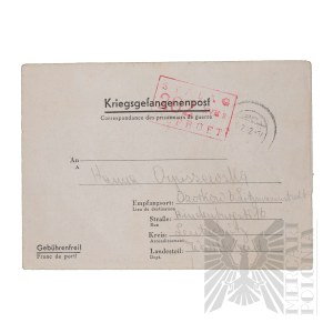 Third Reich - Letter from Stalag XVII B Krems-Gneixendorf.