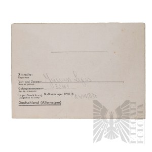 Third Reich - Letter from Stalag XVII B Krems-Gneixendorf.