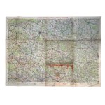 III Rzesza - Mapa Posen-Litzmannstadt w skali 1:300000.