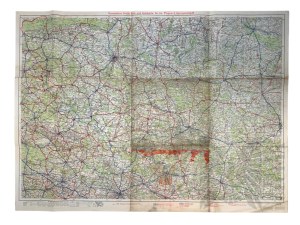 Third Reich - Posen-Litzmannstadt map on a scale of 1:300000.