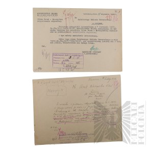 People's Republic of Poland - Letter from the Ministry of the Treasury on Refusal of Transfer of Pension Supplies Abroad for Ellen Ferek-Bleszynska.