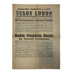 PRL - Dodatek Nadzwyczajny do Gazety Głos Ludu z 9 Maja 1945 r. z Informacją o Bezwarunkowej Kapitulacji Niemiec.