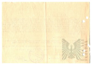People's Republic of Poland - Certificate of Non-Collaboration of Vladimir Downar. Judge