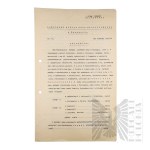 PRL - Odpis Świadectwa Ukończenia Państwowego Wyższego Kursu Nauczania Włodzimierza Downara.
