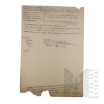 PRL - Pismo Państwowego Zakładu Emerytalnego do Marii Janasek. (gen. bryg. Jerzy Ferek-Błeszyński)