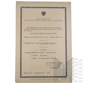 PRL - Awans na Stopień Kapitana Waldemara Surwiłło.