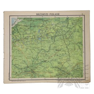 PRL - Atlas Polski Współczesnej Wydanie nr 5, E. Romer and J. Wąsowicz, Książnica - Atlas. Wrocław.