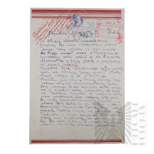 People's Republic of Poland - Application for Grant of Pension after Brig. Gen. Jerzy Ferek-Bleszynski.