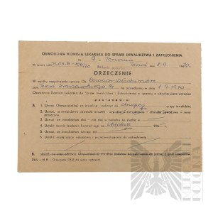 PRL - Medical Statement Together with Termination of Service Relationship of Vladimir Downar.