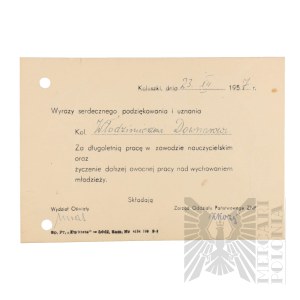 PRL - Acknowledgments for Long Service to Vladimir Downar.
