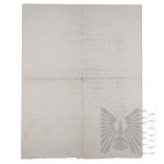PSZnZ - Oświadczenie o Służbie i Certyfikat Zwolnienia z Królewskich Sił Powietrznych (RAF) Wystawione dla Waleriana Stolarczyka.