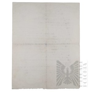 PSZnZ - Statement of Service and Certificate of Release from the Royal Air Force (RAF) Issued to Walerian Stolarczyk.