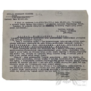 PSZnZ - Order of the Commander-in-Chief dated 19.12.1940 Christmas and New Year's greetings to the Soldiers of the 2nd Division?