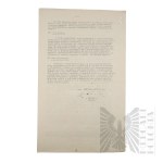 PSZnZ - Komunikat Informacyjny Ministerstwa Obrony Narodowej - Biura Ministra-Wydział Polityczny?