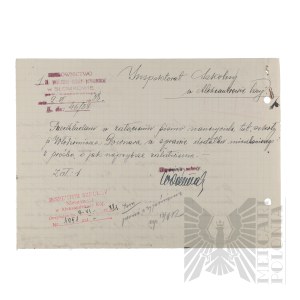 II RP/PRL - Dokumenty Służbowe Włodzimierza Downara.