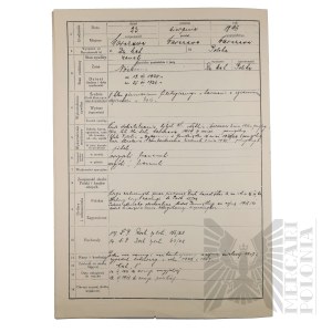 II RP - Record Notebook of Capt. Pilot Joseph Mickiewicz.