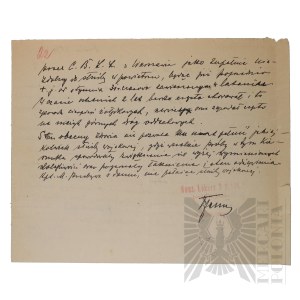 II RP - Medical Opinion of the Chief Physician of the 3rd Airborne Regiment Issued to Capt. Pilot Joseph Mickiewicz.