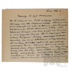 II RP - Medical Opinion of the Chief Physician of the 3rd Airborne Regiment Issued to Capt. Pilot Joseph Mickiewicz.