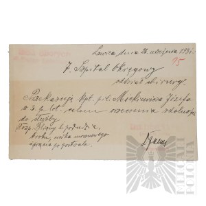 II RP - Service documentation of Capt. pil. Józef Mickiewicz, 3rd Aviation Regiment, Poznań - Ławica.