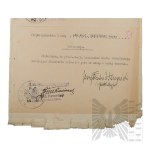 II RP - Trzy Deklaracje gen. bryg. Jerzego Ferek-Błeszyńskiego: o Złożeniu Przysięgi w Wojsku Polskim, o Zaznajomieniu się z Regulaminem Służby oraz o Przyjęciu Rozkazu.