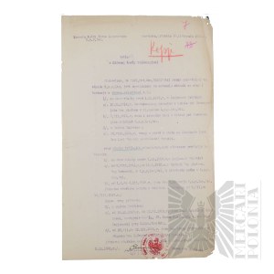 II RP - Excerpt from the Master Record Card of Brig. Gen. Jerzy Ferek-Bleszynski. Warsaw.