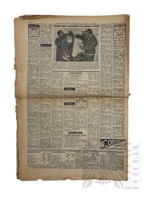 II RP - Illustrated Daily Courier of May 19, 1935 Informing about the Funeral of Marshal Jozef Pilsudski, Krakow.