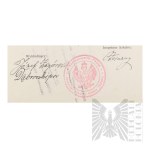 II RP - Zaświadczenie Państwowych Kursów Wakacyjnych dla Nauczycielstwa Szkół Powszechnych Okręg Szkolny Pomorski o Odbyciu Wakacyjnego Kursu Fizycznego dla Włodzimierza Downara.