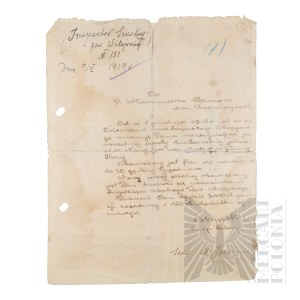 II RP - Appointment as a Teacher in 1919. Vladimir Downar.