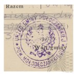 II RP - Kwit za Rok Obrachunkowy 1929 Włodzimierza Downara. Połoczany.