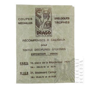 II RP - Envelope for Decoration, Drago Company (France).