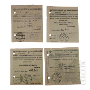 II RP - Set of Confirmation of Payments Made by Jerzy Downar.