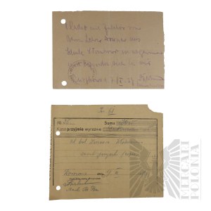 II RP - Set of Receipts by Jerzy Downar.
