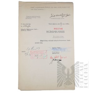 II RP - Report of Capt. Pil. Józef Mickiewicz, 3rd Aviation Regiment, Poznań - Ławica.