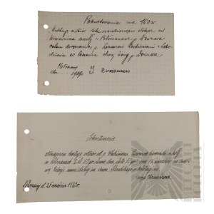 II RP - Vladimir Downar. Cash Receipt. Połoczany.