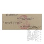 II RP - Odpis Pisma Francuskiej Misji Wojskowej w Polsce Przekazującego w Załączeniu Ocenę Oficerów Polskich, tj. płk. Żymierskiego, ppłk. Błeszyńskiego, ppłk. Andersa, ppłk Stachiewicza (Pismo Przewodnie). Warszawa.