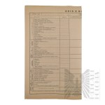 II RP - Roczne Uzupełnienie Listy Kwalifikacyjnej za rok 1928 gen. bryg. Jerzego Ferek-Błeszyńskiego.