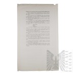 II RP - Tymczasowa Lista Kwalifikacyjna gen. bryg. Jerzego Błeszyńskiego z Odręcznym Podpisem gen. Piskora.