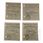 II RP - Zestaw Potwierdzeń Wpłat Dokonanych przez Jerzego Downara.