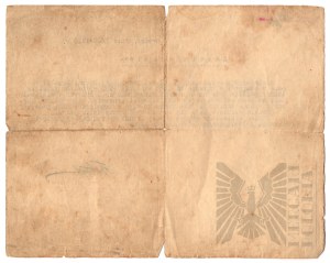 II RP Certificate of Military Service 81st Infantry Regiment Grodno