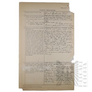 II RP - Military and Medical Certificate of Pilot Capt. Joseph Mickiewicz.