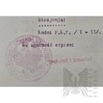 II RP - Tajne Pismo Dowództwa Okręgu Korpusu nr IV do Komendanta P.K.U. Łódź-Powiat. Na Dokumencie Widniej Pieczęć P.K.U. Łódź-Powiat.
