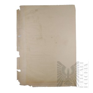 II RP - A copy of the Card of Inspection of the Factual Status of Professional Officers of the Second Division of the General Staff of Brig. Gen. Jerzy Ferek-Bleszynski.