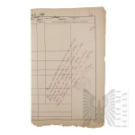 II RP - Roczne Uzupełnienie Listy Kwalifikacyjnej za rok 1930. Sztab Główny Oddział II gen. bryg. Jerzego Ferek-Błeszyńskiego.