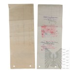 II RP - Zestaw Urzędowych Blankietów Wekslowych Wystawionych przez Włodzimierza Downara.