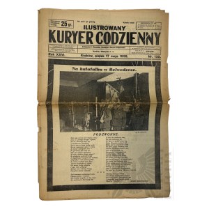 II RP - Ilustrowany Kurier Codzienny z 17 maja 1935 r. “Na Katafalku w Belwederze” , Kraków.
