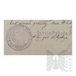 II RP - Zaświadczenie o Wykonywaniu Zawodu Nauczyciela Wystawione dla Włodzimierza Downara. Wilejka.