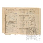 II RP - Kwity Pocztowe Włodzimierza Downara z lat 1936, 1938, 1939