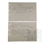 II RP - Wnioski Służbowe Złożone Przez Włodzimierza Downara.