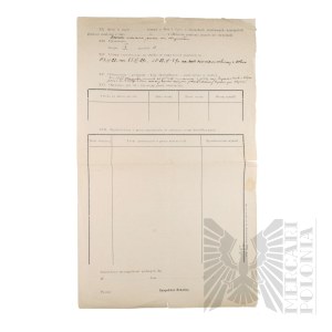 II RP - Excerpt from the List of Service and Qualifications of Vladimir Downar.