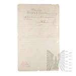 II RP - Odpis Notarialny Dokumentu Tożsamości Włodzimierza Downara. Wilejka.